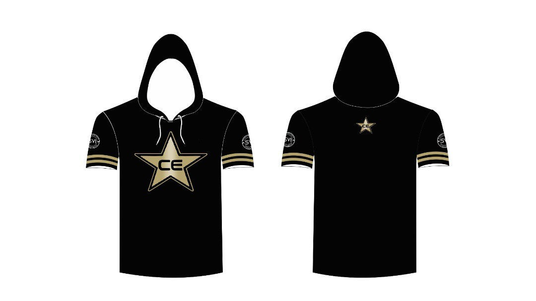 CE Stars Black Long Sleeve Shirt With Hood