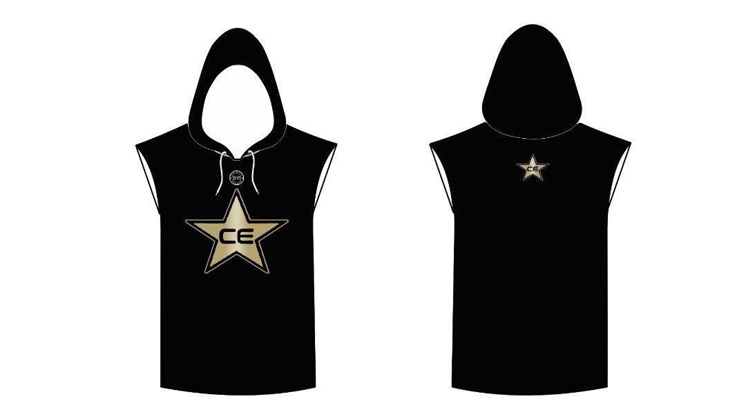 CE Stars Black Long Sleeve Shirt With Hood