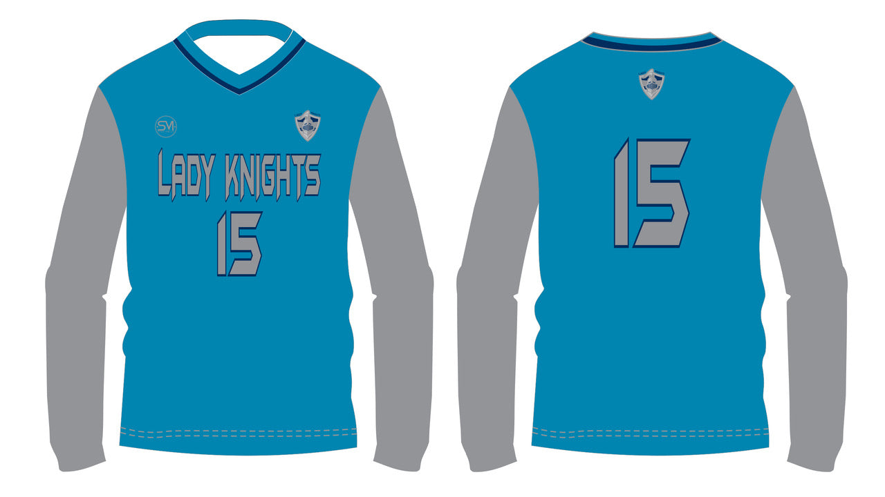 St. Mary’s School Long Sleeve Compression Shirt - Light Blue