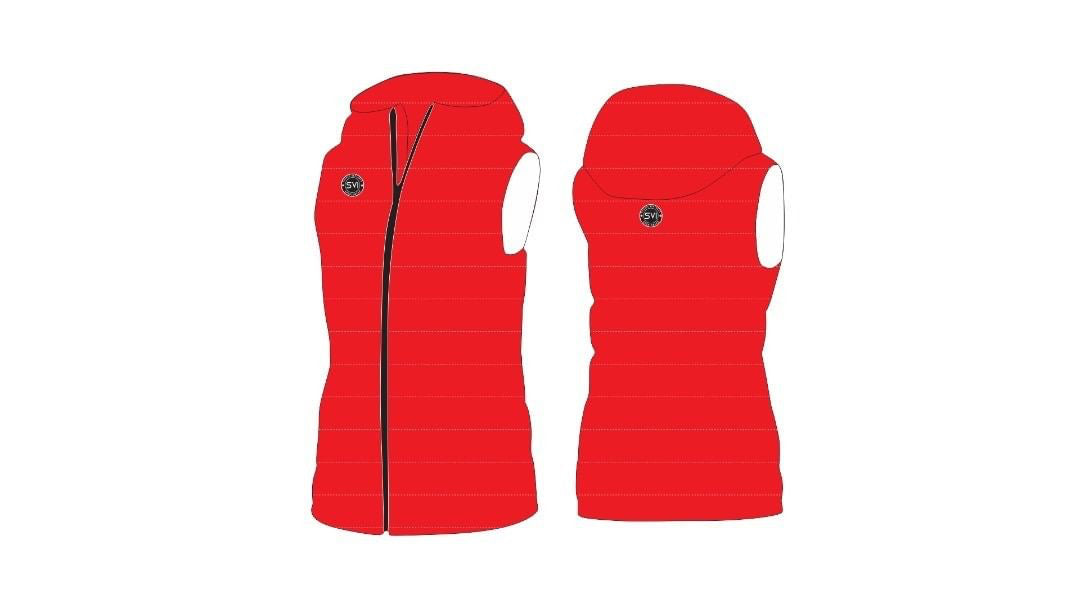 SVI White Puffer Vest
