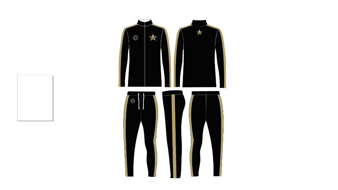 CE Stars Black Long Sleeve Shirt With Hood/Striped Sleeves