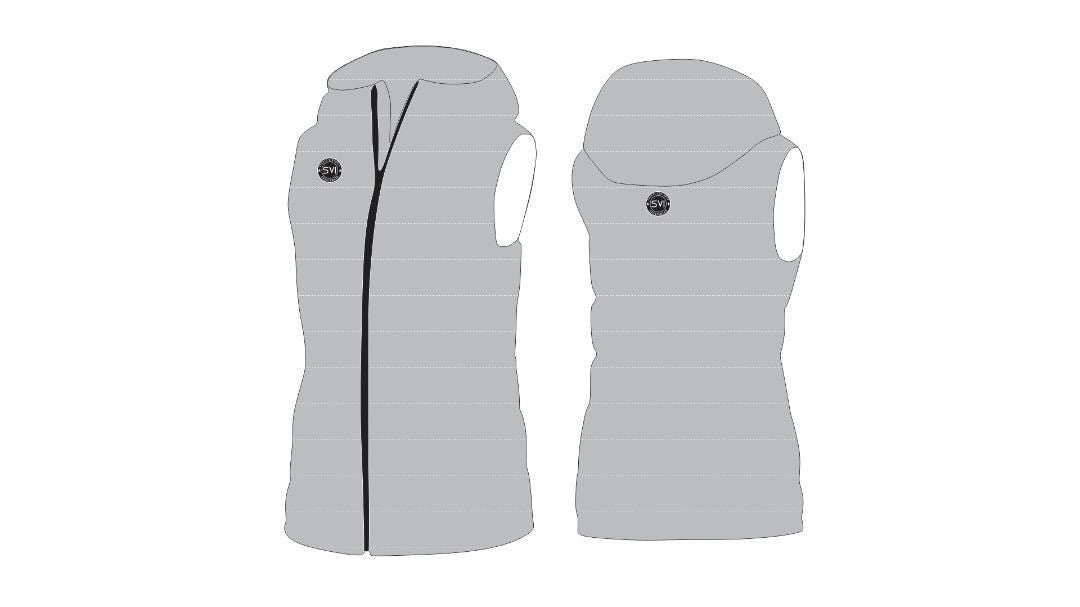 SVI White Puffer Vest