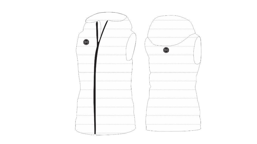SVI White Puffer Vest