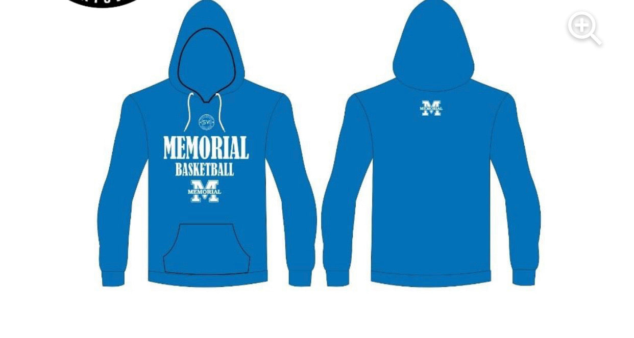 Memorial Basketball Hoodie - Blue