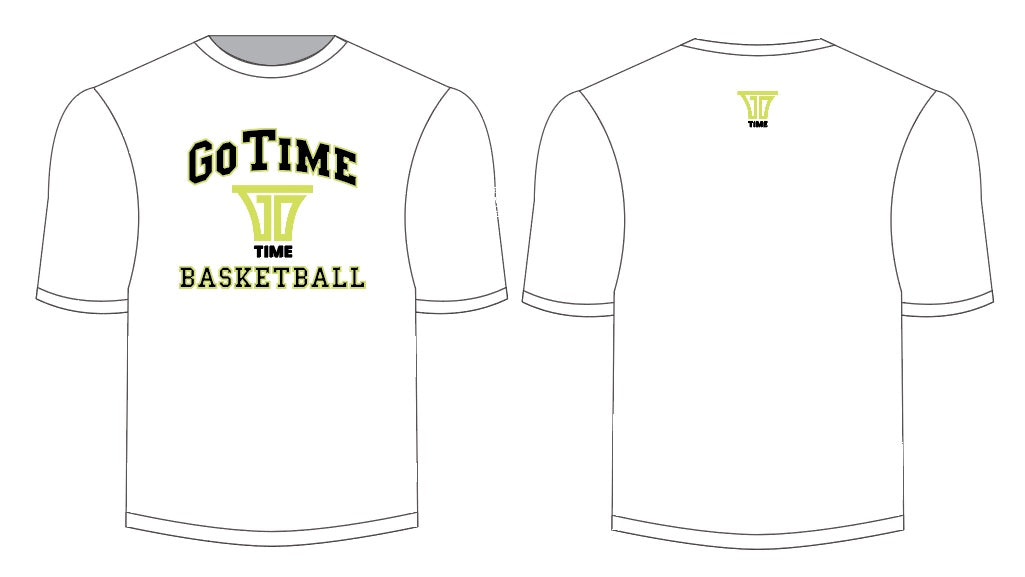 Go Time Basketball - White T Shirt