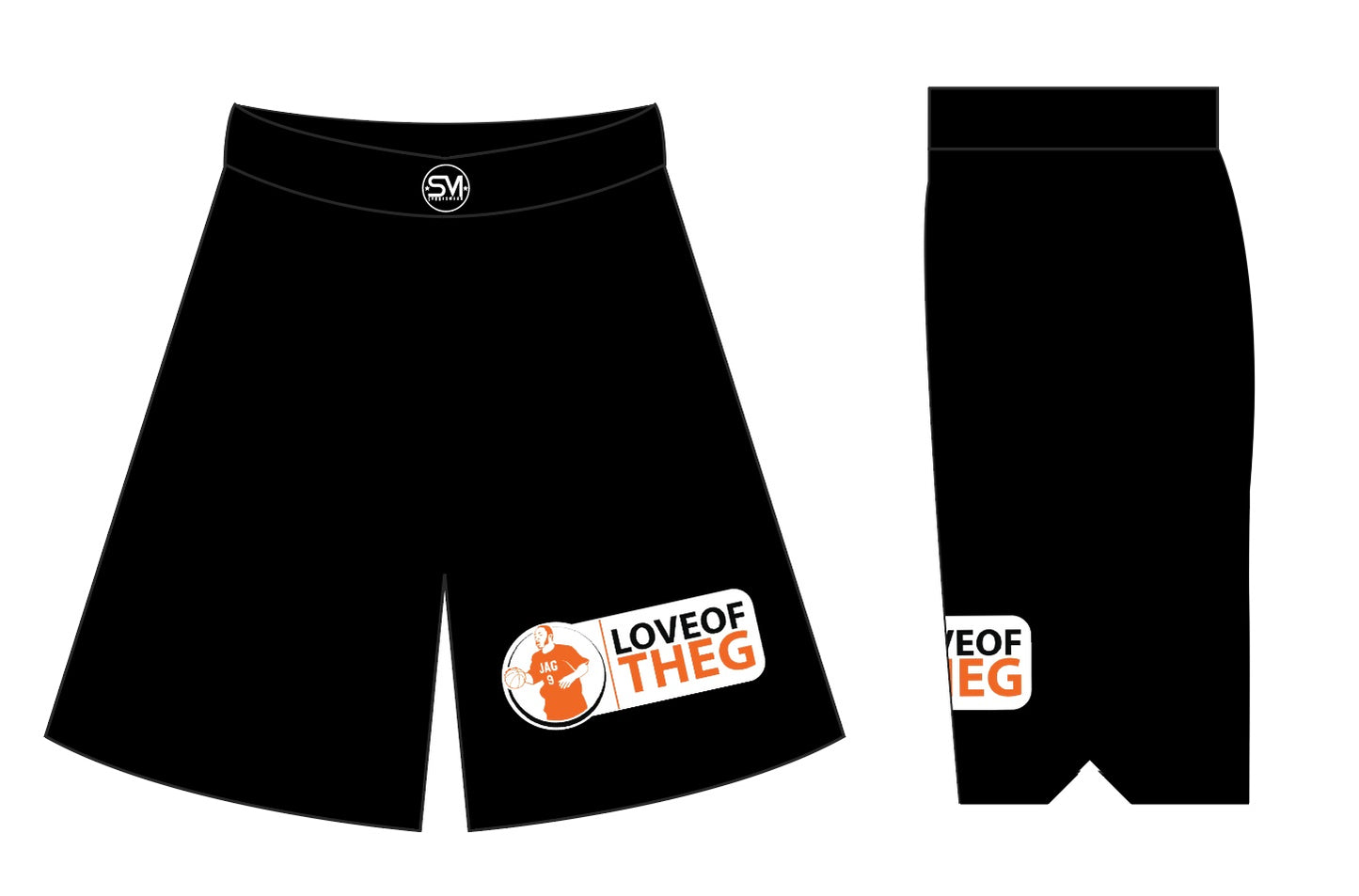 Love of the G Shorts - Black