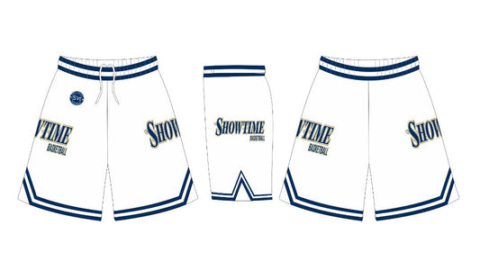Showtime White Shorts With Pockets