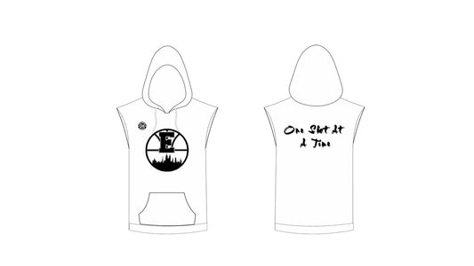 Empire Elite Sleeveless Hoodie - White
