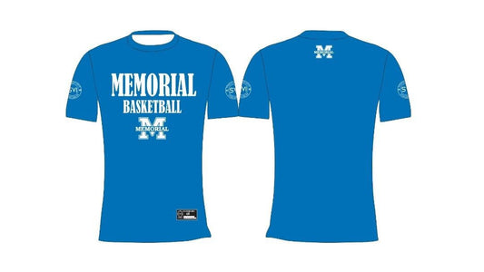 Memorial Basketball Compression Shirt - Blue