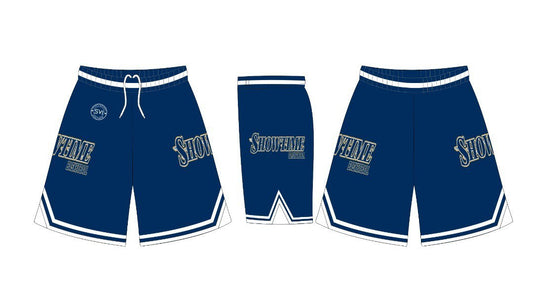Showtime Blue Shorts With Pockets