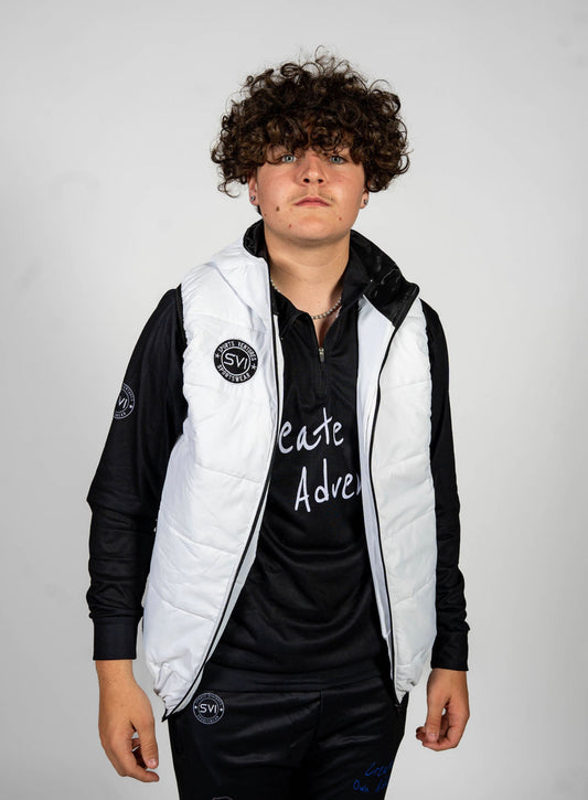 SVI White Puffer Vest