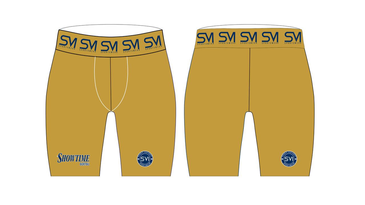 Showtime Gold Compression Shorts