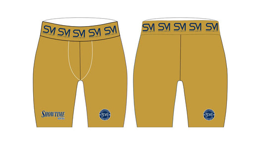 Showtime Gold Compression Shorts