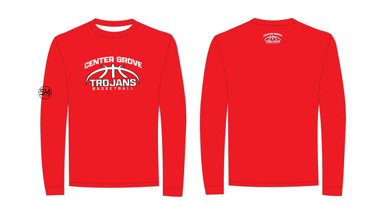 Center Grove Travel Basketball Long Sleeve Shirt - Red