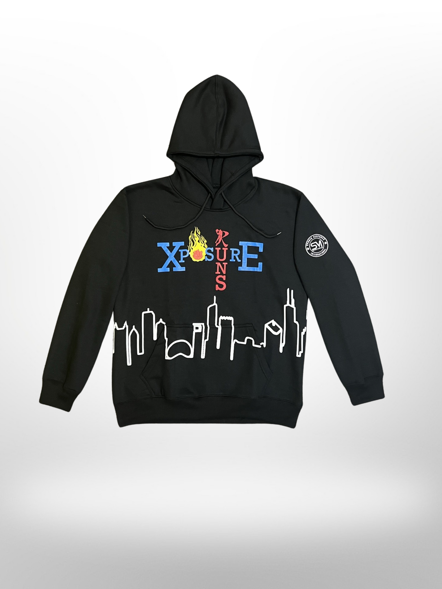 XPOSURE RUNS Skyline Hoodie - Black