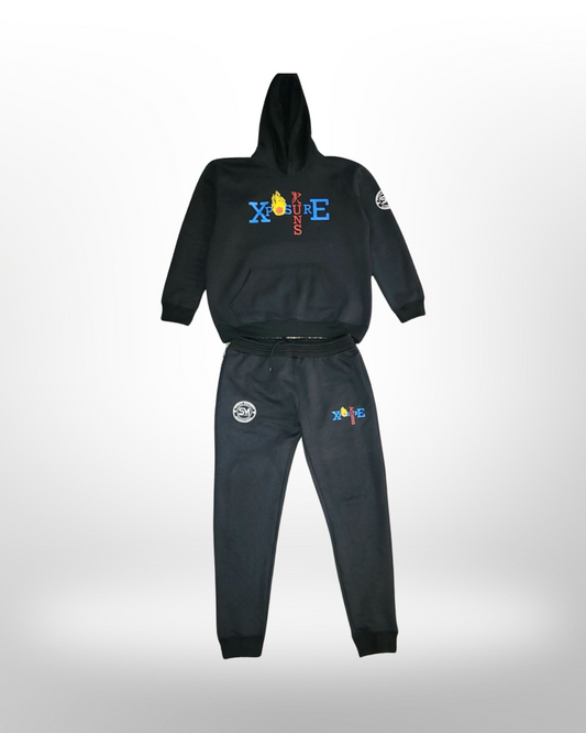 XPOSURE RUNS - Black Sweatsuit